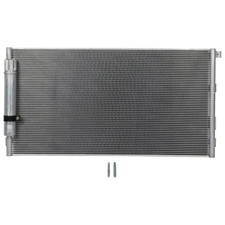 KAIHUIXING 1pc A/C Air Conditioning AC Air Conditioning Condenser Front Side Parallel Flow Aluminum Silver for Ford for Mustang 2.3L 2015-2019 28.35In-Core Height FR3Z19712C FR3Z19712A