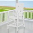 thumbnail image 2 of CHYVARY 2 Peaks Patio Adirondack Chair Plastic Single Chairs, Bar-Style Chair Fire Pit Outdoor Lounge Chair for Backyard Deck,White, 2 of 8