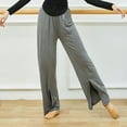 thumbnail image 6 of Maean Loose Yoga Pants for Women Cotton Elastic Waist Wide Leg Drawstring Casual Sport Running Split Pant, 6 of 7