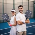 thumbnail image 6 of Pickleball Paddles Set,Pioneer Flower Floral Print Pattern Fiberglass Surface Pickleball Racket Set with 2 Indoor Outdoor Pickleball Balls and Pickleball Bag,Pickle-ball Equipment, 6 of 6