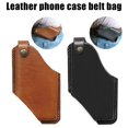 thumbnail image 2 of Funda de cuero para teléfono celular con funda Retro con bucles de cinturón para teléfono móvil para hombre al aire libre cinturón colgante huangjie unisex, 2 of 2