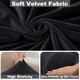 thumbnail image 3 of Funda de sofá seccional NAISI Velvet Black, 3 piezas, en forma de L, 3 of 6