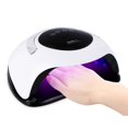 thumbnail image 5 of Secador de luz ultravioleta LED de 120 W para esmalte de uñas en gel 57 LED 4 temporizadores preestablecidos, cable de alimentación de encendido automático para uñas (blanco), 5 of 5