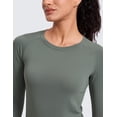 thumbnail image 6 of CRZ YOGA Seamless Long Sleeve Shirts for Women Workout Athletic Running Yoga Tops Breathable Tshirt, 6 of 8