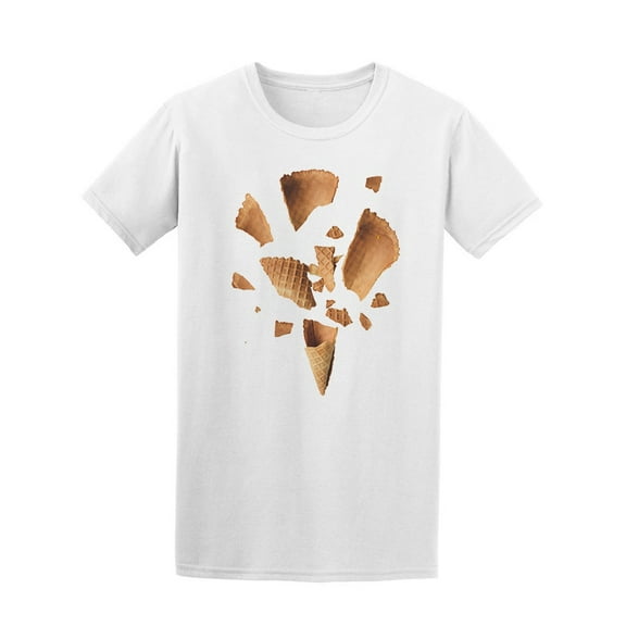Shattered Ice Cream Cone Tee Men's -Image by Shutterstock