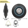 thumbnail image 2 of 4Pack W10314173 Dryer D Roller Replacement for Dryer Compatible with WPW10314173 Roller D Supp, 2 of 5