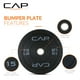 thumbnail image 3 of Juego de paragolpes olímpicos CAP Barbell Budget, 15 libras, par negro, 3 of 6
