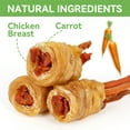 thumbnail image 3 of MON2SUN Chicken Wrapped Carrot Small Dog Treats, 10.6 oz (15 Count), 3 of 9