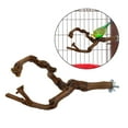 thumbnail image 2 of Bird Perch Stick Bird Standing Stick Swing Chewing Bird Toys Natural Grapevine Bird Cage Perch for Parrot Cages Toy for Cockatiels, Parakeets, Finches Two Branches, 2 of 8