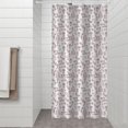 thumbnail image 2 of Red Christmas Sketch Pattern Shower Curtain 36"x72" ,Bathroom Decorative Shower Curtains Set with 12 Hooks,Modern Waterproof Washable Shower Curtain, 2 of 6