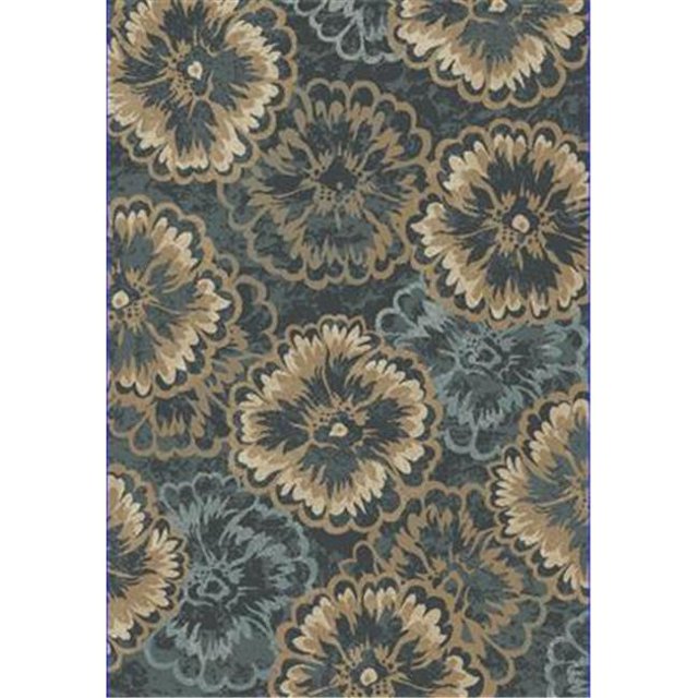 Dynamic Rugs ME28985013554 Melody Rectangular Rug, Anthracite - 2 ft. 2 in. x 7 ft. 10 in.