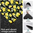 thumbnail image 3 of Yellow Lemon Fruit Flowers Black Pattern Kitchen Rugs Sets Of 3,Kitchen Runner Rugs Non Skid Washable,Decorative Kitchen Floor Mats for Kitchen,Sink,Laundry,17"x30"+ 17"x47" + 17"x59", 3 of 6