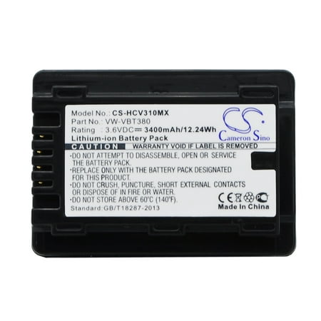 3400mAh VW-VBT190 Battery for Panasonic HC-750EB HC-V110 HC-770EB HC-989 HC-250EB HC-V720M HC-V520M HC-V210 HC-V720 HC-V270 HC-W