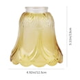 thumbnail image 5 of Replaceable Glass Lamp Shade Golden Transparent Lampshade Table Light Cover for Living Room Bedroom, 5 of 5