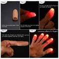 thumbnail image 3 of Dsseng LED Yellow Thumb Lights Plastic Finger Tips Party Stage Tricks Props, 3 of 7