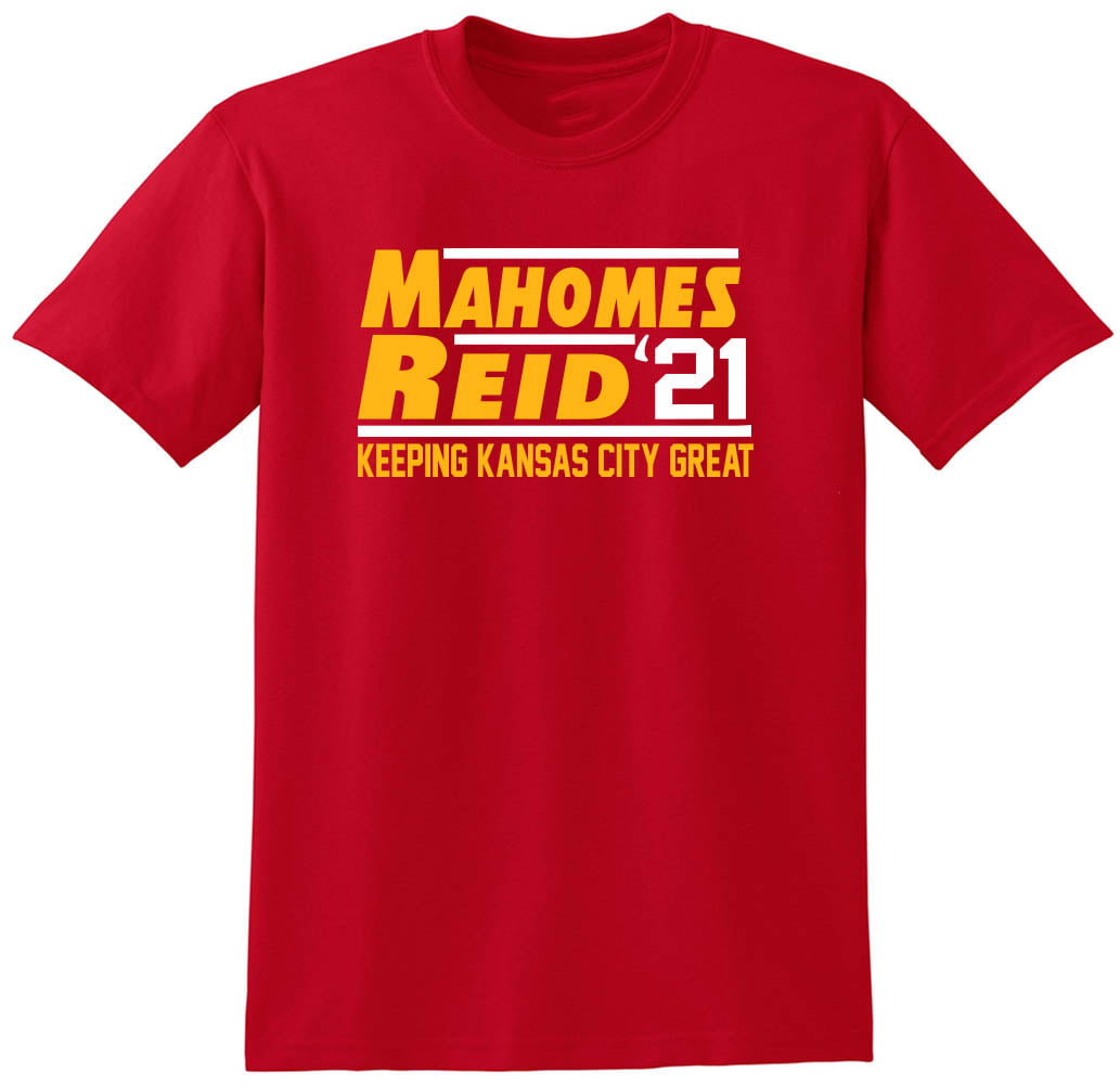 Shedd Shirts Red Kansas City Patrick Mahomes Andy Reid 21 Champs T-Shirt Adult, Adult Unisex, Size: Medium