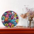 thumbnail image 6 of Monsters Colorful Black 10 inch Wall Clocks Non Ticking Easy to Read Battery Decorative for Home Bathroom Kitchen Bedroom Living Room, 6 of 8