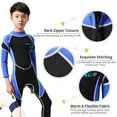 thumbnail image 2 of Traje de neopreno para niños Traje de baño de buceo de manga larga con cremallera para niños y niñas Quick, 2 of 7