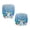 Easter Bunny Eggs Decoration, variant on FUIALDOLG Stretchable Computer Chair Slipcover for Armchair, 2 Pcs Office Chair Slipcover Polyester Computer Chair Slipcovers Gold Christmas Pattern