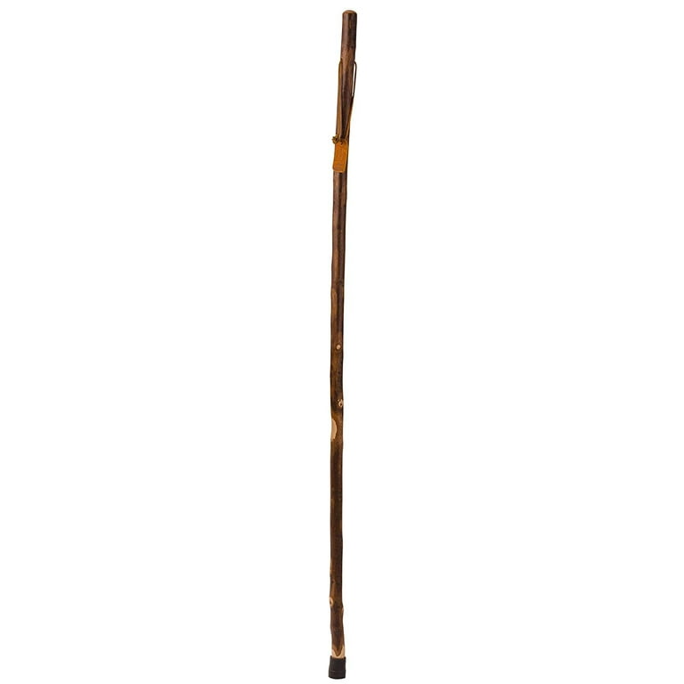 Brazos Rustic Wood Walking Stick, Maple, Traditional Style Handle, for Men  & Women, Made in the USA, 55