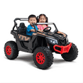 thumbnail image 1 of KidsVIP 24V Mega-Trek Edition 2-Seater 4X4 Ride-On Buggy With Rubber Wheels, Leather Seats, Music Player, Lights & Remote, 1 of 9