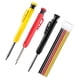 thumbnail image 4 of Lápices de carpintero Sharpla 3x Rojo Negro Amarillo Marcadores de cabeza larga, 4 of 8
