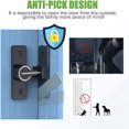 thumbnail image 3 of Incuietoare usa hambar, Aliaj, Negru, 3 of 6