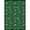 Green, variant on Playful Patterns - Children's Area Rugs Pit Stop, 3'10" x 5'4", Red