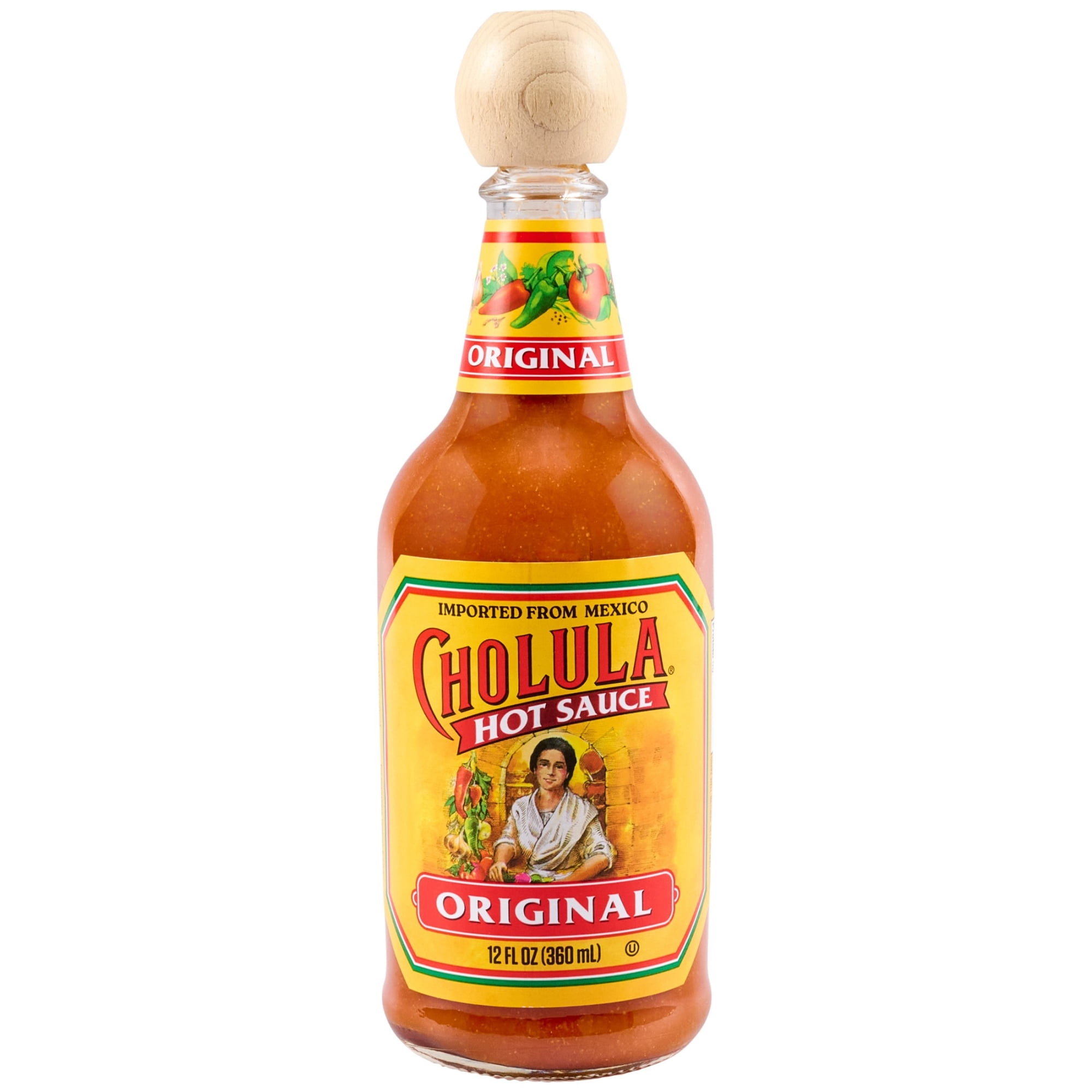 Cholula Kosher Original Hot Sauce Bottle, 12.0 fl oz