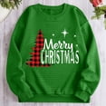 thumbnail image 4 of Women's Lightweight Sweatshirt Long Sleeve Crewneck Knitted Tshirt Merry Christmas Printed Loose Soft Pullover Tops, 4 of 4