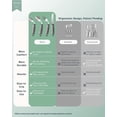 thumbnail image 4 of Juego de utensilios adaptables BaseSmall, 4 piezas, ángulo de 42°, gris, 4 of 6