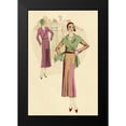 thumbnail image 2 of Vintage Fashion 17x24 Black Modern Framed Museum Art Print Titled - Modeles Originaur: Pastel Style, 2 of 5
