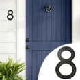 thumbnail image 2 of Stainless Steel Floating House Number, Metal Modern House Numbers, for Outdoor Mailbox Yard Home Wall DoorGarage Gate with Nail Kit, Coated Black, 2 of 4