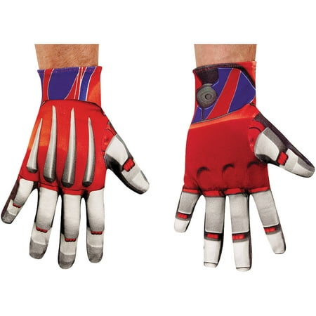 Optimus Prime Gloves Adult Halloween Accessory