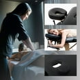 thumbnail image 4 of BestMassage 2 Fold PU Spa Table Height Adjustable with Towel Hanger Oil Pouch Half Bolster Non-Woven Bag,Black, 4 of 5