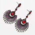 thumbnail image 3 of Pendientes Pendientes colgantes festoneados Colgante Boho Vinta Sling Pendientes, 3 of 4