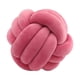 thumbnail image 1 of Almohadas anudadas,Almohadas anudadas Almohada de felpa Decoración del hogar de oficina,Lindo nudo almohada bola cojín sala de estar,Cojín decorativo regalo de cumpleaños Rojo rosa claro, 1 of 9