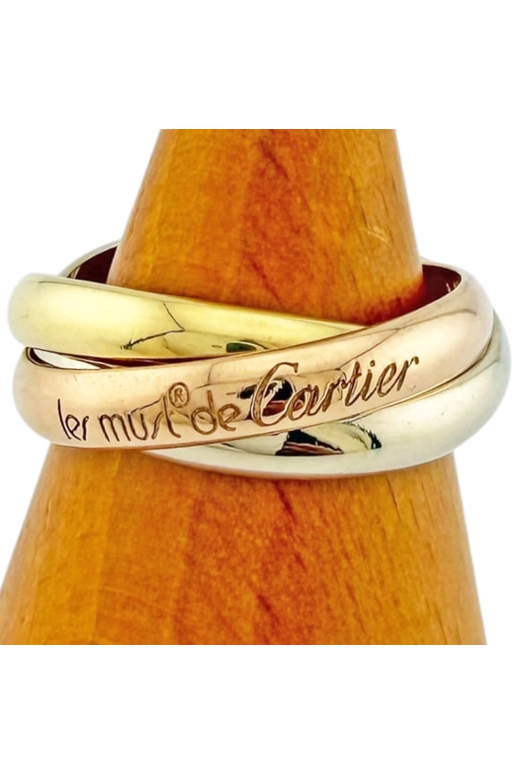 Pre-Owned Cartier Trinity Ring, 1, 18K Yellow Gold, Women's CARTIER