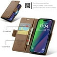 thumbnail image 3 of Case for iPhone 15 Plus Wallet Case with Card Holder, Kickstand RFID Blocking Magnetic Closure Shockproof Protective PU Leather Cover for iPhone 15 Plus Flip Wallet, 3 of 7