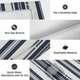 thumbnail image 6 of Navy Blue Geometric Outdoor Rug for Patio/Deck/Porch, Non-Slip Large Area Rug 6 x 9 Ft, Modern Stripes Art Farmhouse Indoor Outdoor Rugs Washable Area Rugs, Reversible Camping Rug Carpet Runner, 6 of 8