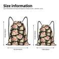 thumbnail image 2 of Sigee Rose Flowers for Drawstring Bag String Backpack for Sports, Gym, Swimming, Beach, Travel-Medium, 2 of 6