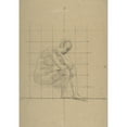 thumbnail image 2 of Pierre Puvis de Chavannes 18x24 Black Ornate Framed Double Matted Museum Art Print Titled: Seated Figure; Study for ‘A Vision of Antiquity’ (1883-85), 2 of 5