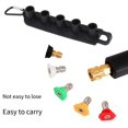 thumbnail image 3 of 1.3mm High Pressure Car Washer Nozzle Kit with Nozzle Holder 5 Nozzles Quick Connect for Cleaning, 3 of 6