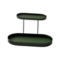 thumbnail image 2 of Double Layer Iron Tabletop Storage Tray Cosmetics Jewelry Perfume Display Rack Multi-Purpose Dresser Countertop Organizer for Lipstick Necklace Ring Perfume Bottle Bedroom Living Room Storage, 2 of 6