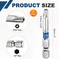 thumbnail image 2 of Broca Torx Uxcell TT30 1/4" Hex 2" Magnética a Prueba de Manipulaciones, 2 of 6