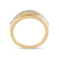 thumbnail image 3 of FB Jewels 14kt Yellow Gold Mens Round Diamond Wedding Band Ring 1/2 Cttw Size 9.5, 3 of 4
