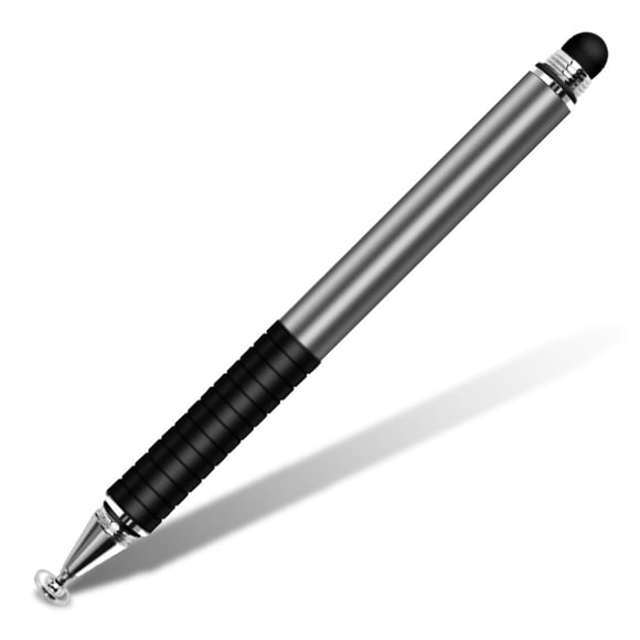 Stylet Universel pour Écran Tactile Stylet à Double Tête Stylet de Capacité Portable Durable Stylet Capacitif pour Téléphone/tablette Gris