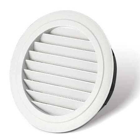 

Decorative Air Vent Cover Round Ventilation Grill Outlet with Built-in Screen Mesh Adjustable Outlet for Wall Ceiling New
