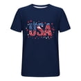 thumbnail image 6 of Vetsdori Short Sleeve Tshirts for men Fourth of July American Flag Pullover Crew Neck,Independence Day Red White and Blue Outdoor Patriotic Mens Tops, 6 of 6