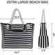 thumbnail image 4 of Extra Large Waterproof Canvas Beach Bag for Travel, Fitness, and Swimming, 4 of 5